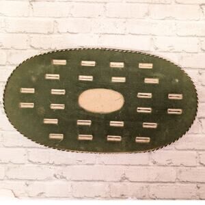 Antique Velvet Green Ring Display Case New York -24 Spaces